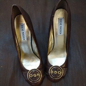 Used Brown Madden Heels (Size 9)